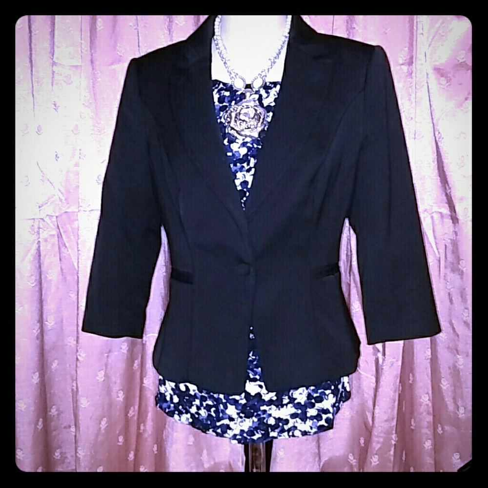 WHBM Petite Black Blazer